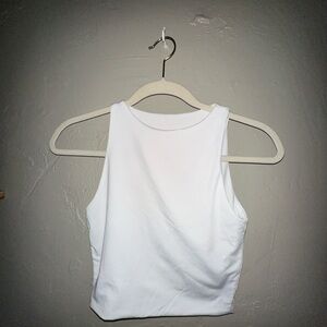 Double Lined White Women's Tank Top